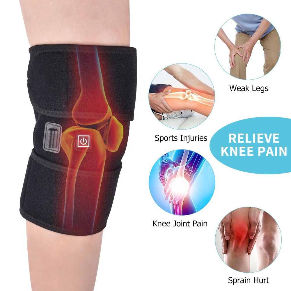 USB Charging Heat Therapy Wrap For Knee Injury 45degree Temperature Graphene Material