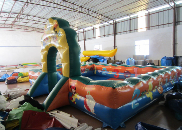 Small inflatable sport arena for baby inflatable track for outdoor games