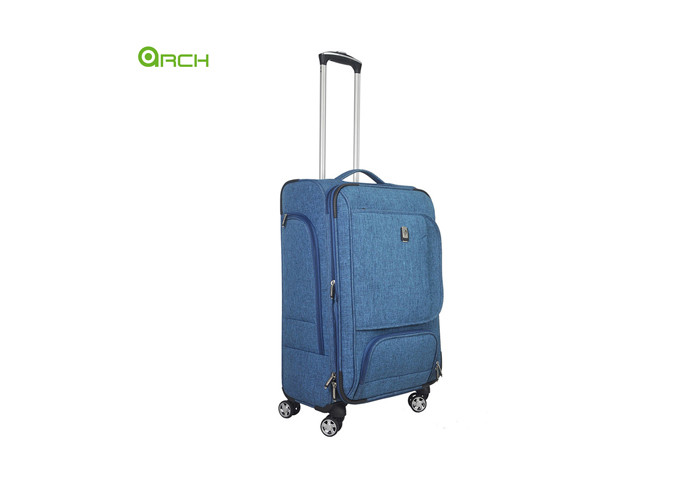Snowflake Suitcase Soft Sided Luggage with Spinner Wheels and New Style Front Pockets