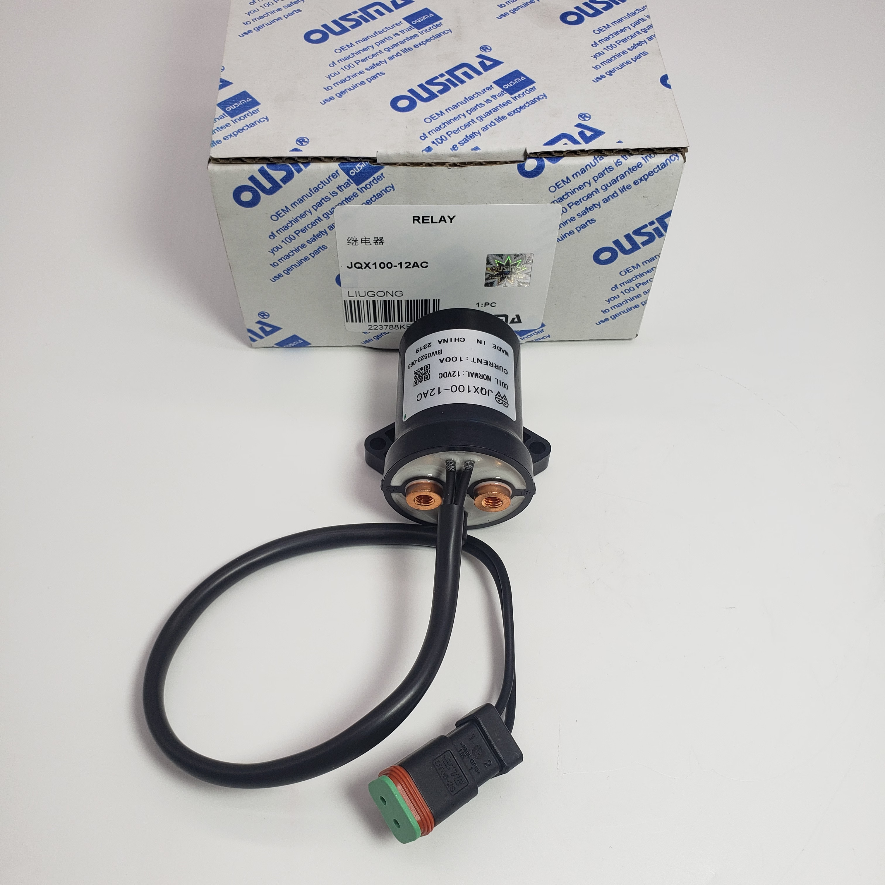 Relay JQX100-12AC For LIUGONG 913E 915E 920E