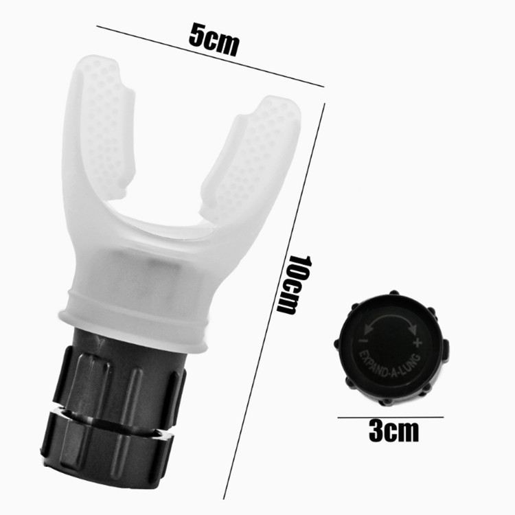 Silicone Respiratory Trainer Compact Adjustable Resistance Breathing Trainer Device