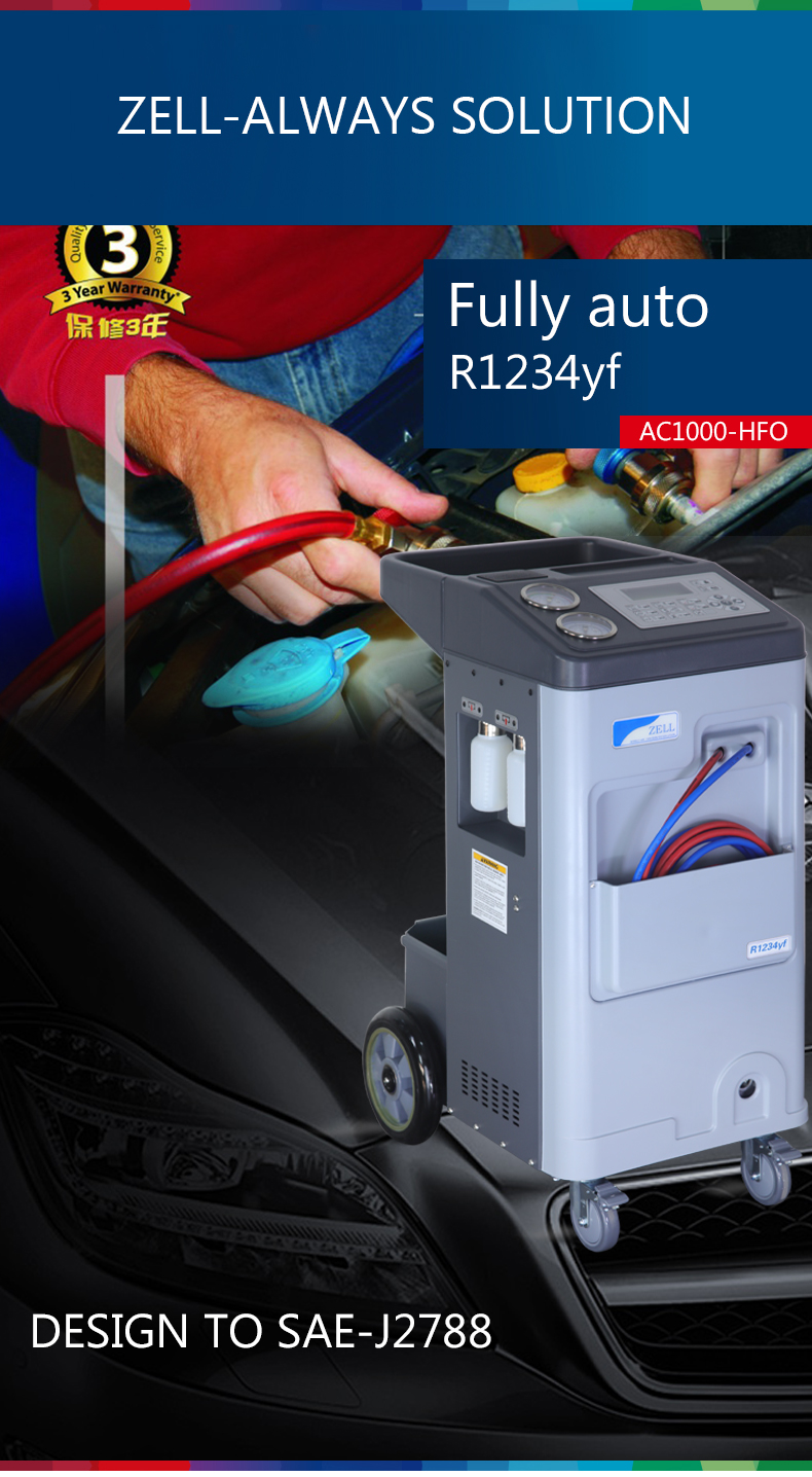R1234yf Air Conditioning Refill Machine Car AC Freon Reclaimer Machine