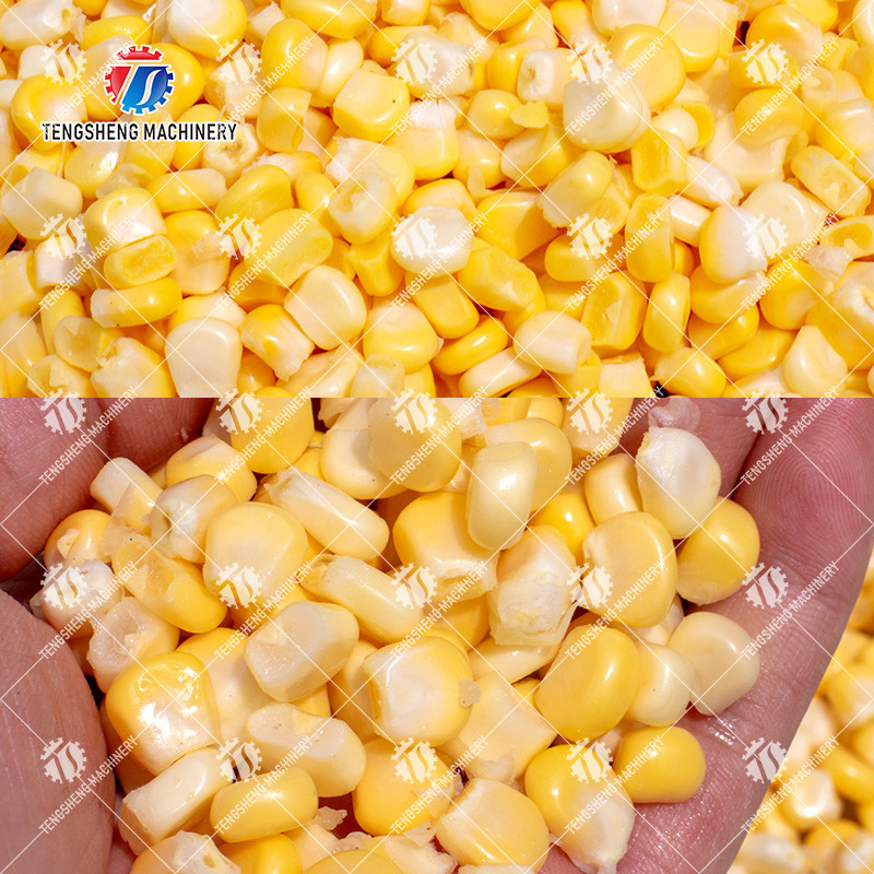 380V Electric Sweet Glutinous Corn Thresher 304 Stainless Steel Blade