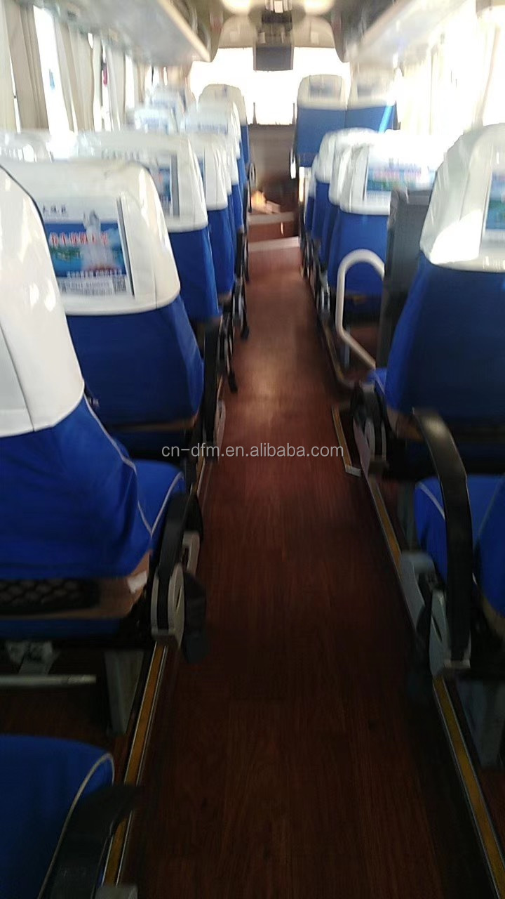 LHD Steering Position Luxury Diesel CNG 60 Seater Coach Bus with 6 Tires