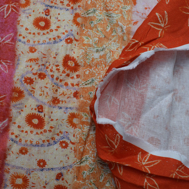 Soft Plain Weave Waverly Chinoiserie Fabric Printed Pure Ramie Shirt Dress