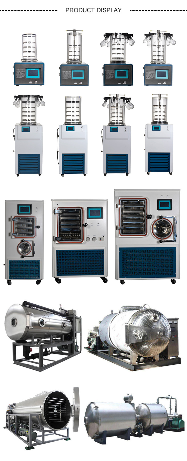 Household Small Vacuum Freeze Dryer Lyophilizer 2300W For Fruit Meat Pet Food 220v