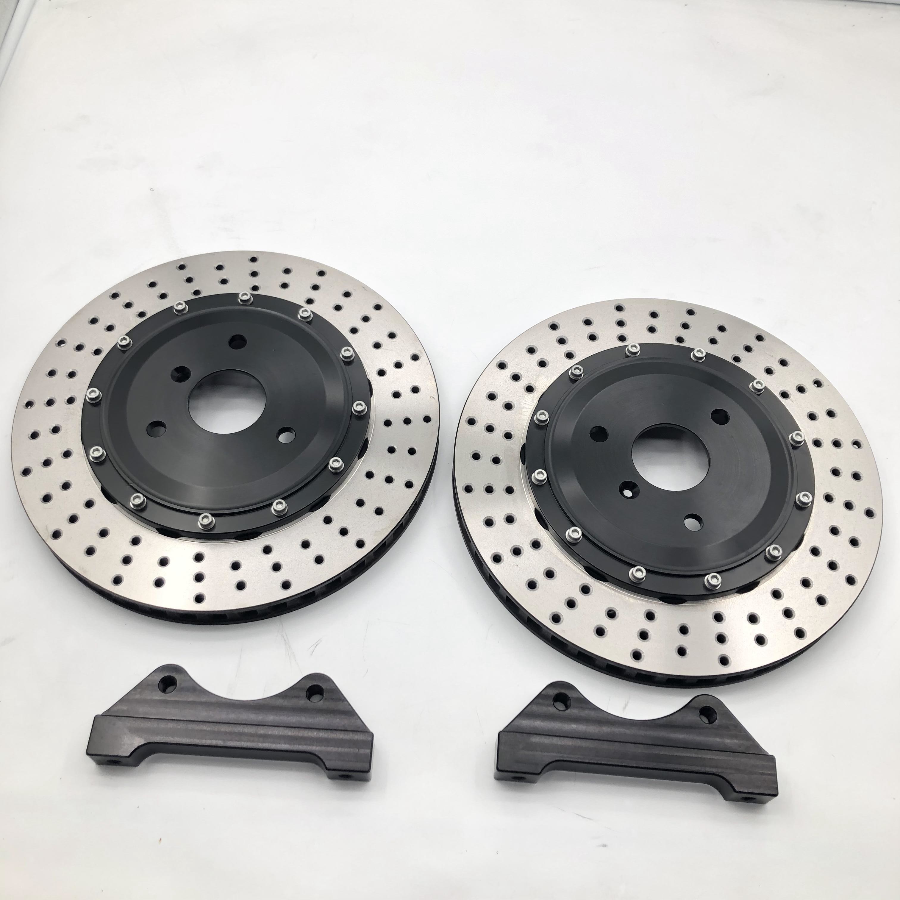 Jekit Drilled Brake Disc 405mm 6061 Big Brake Kit Caliper With Bell Bracket
