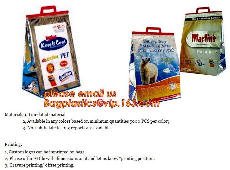 custom bulk waterproof large soft folding food delivery picnic lunch tote grocery cooler bag aluminum foil thermal bags