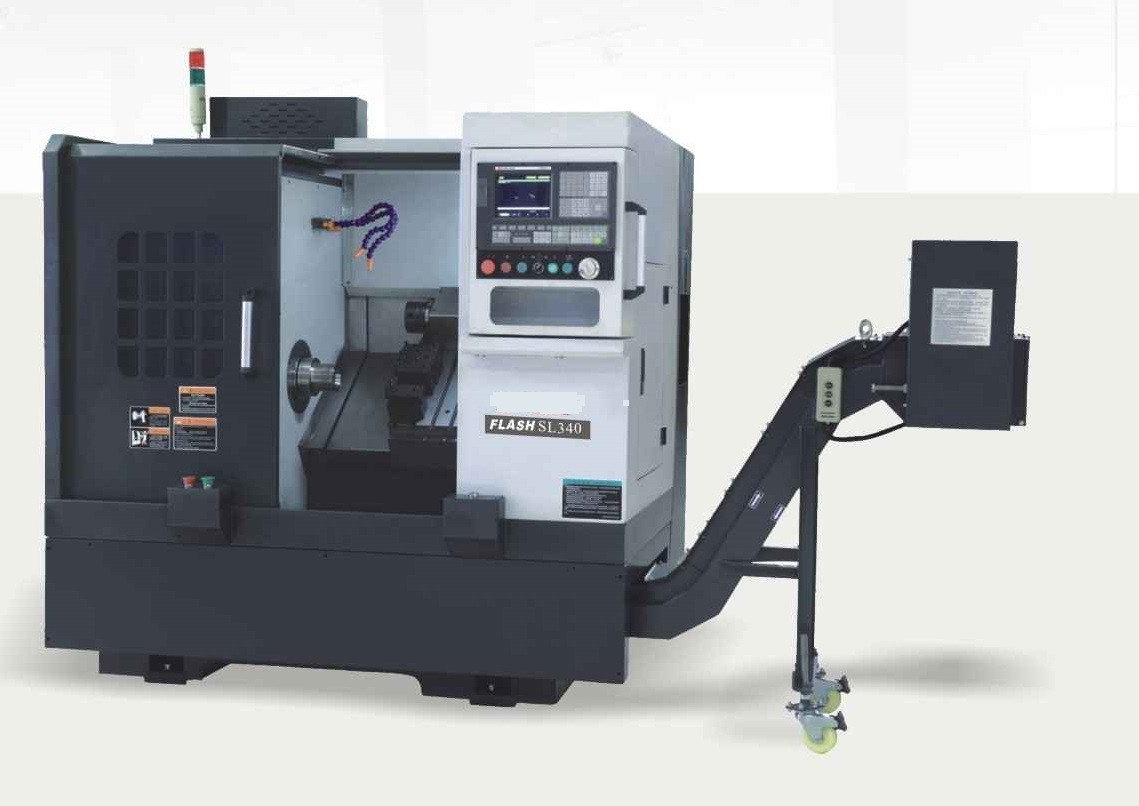 SL340 Horizontal CNC Turning Machine Gang Type Linear Guideway Slant Bed High Speed