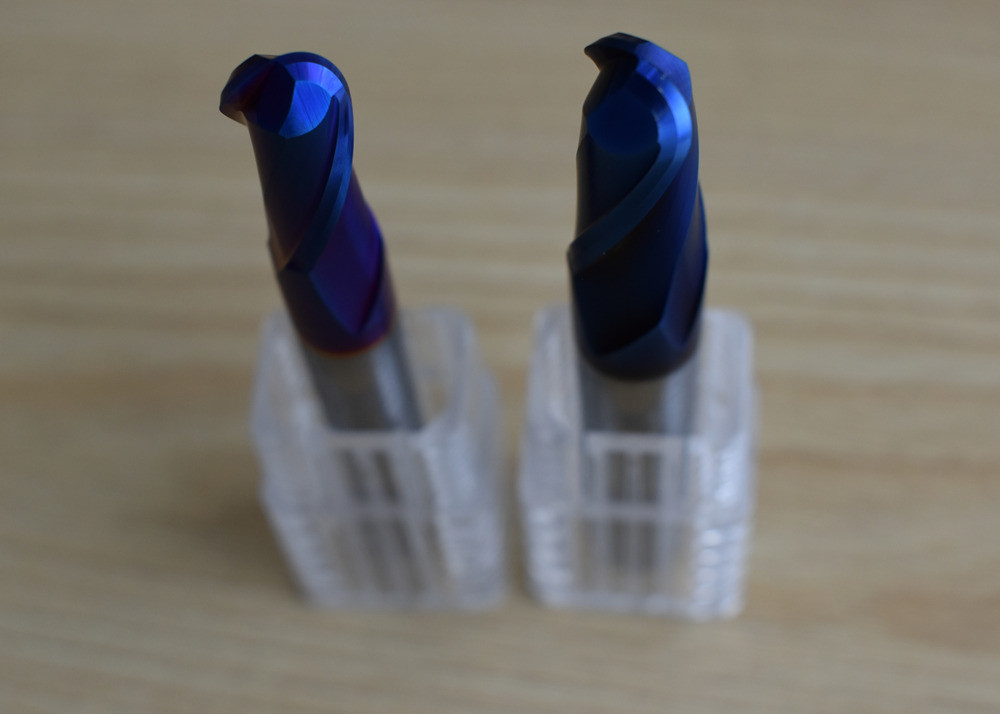 Blue NaCo Coating 65 Degree R0.5mm Ball Nose End Mill