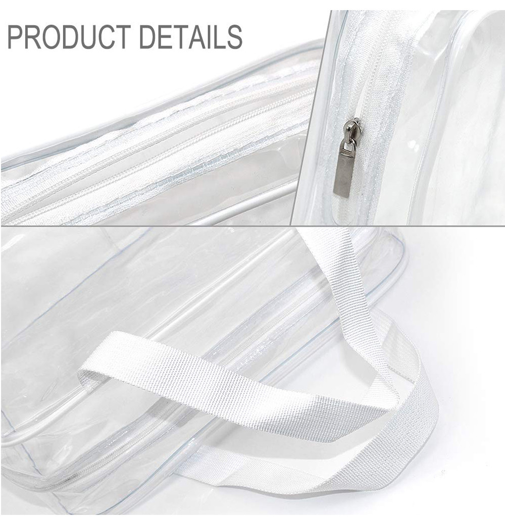 29*9.5*23cm Transparent PVC Travel Shower Wash Bag