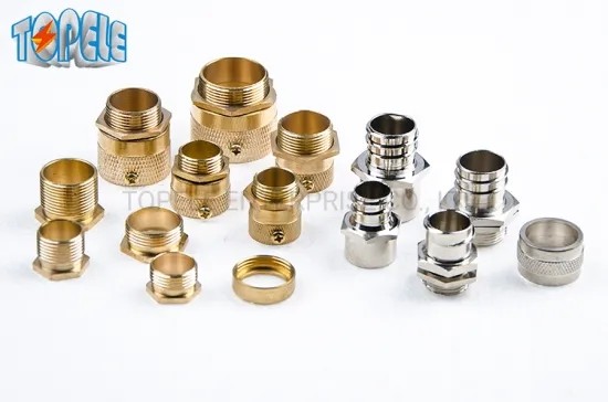 Yellow 20mm 25mm Brass Female Conduit Adapter Flexible
