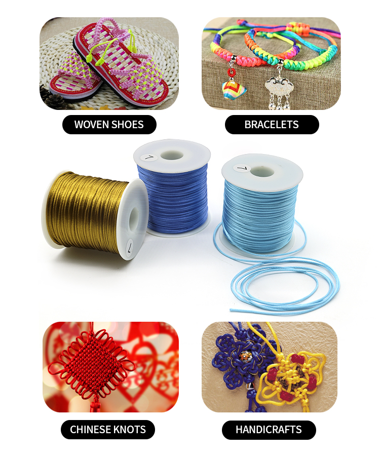 DIY Bracelet Making Findings Korean Waxed Cotton Cord with Silk Thread and Jade Beads