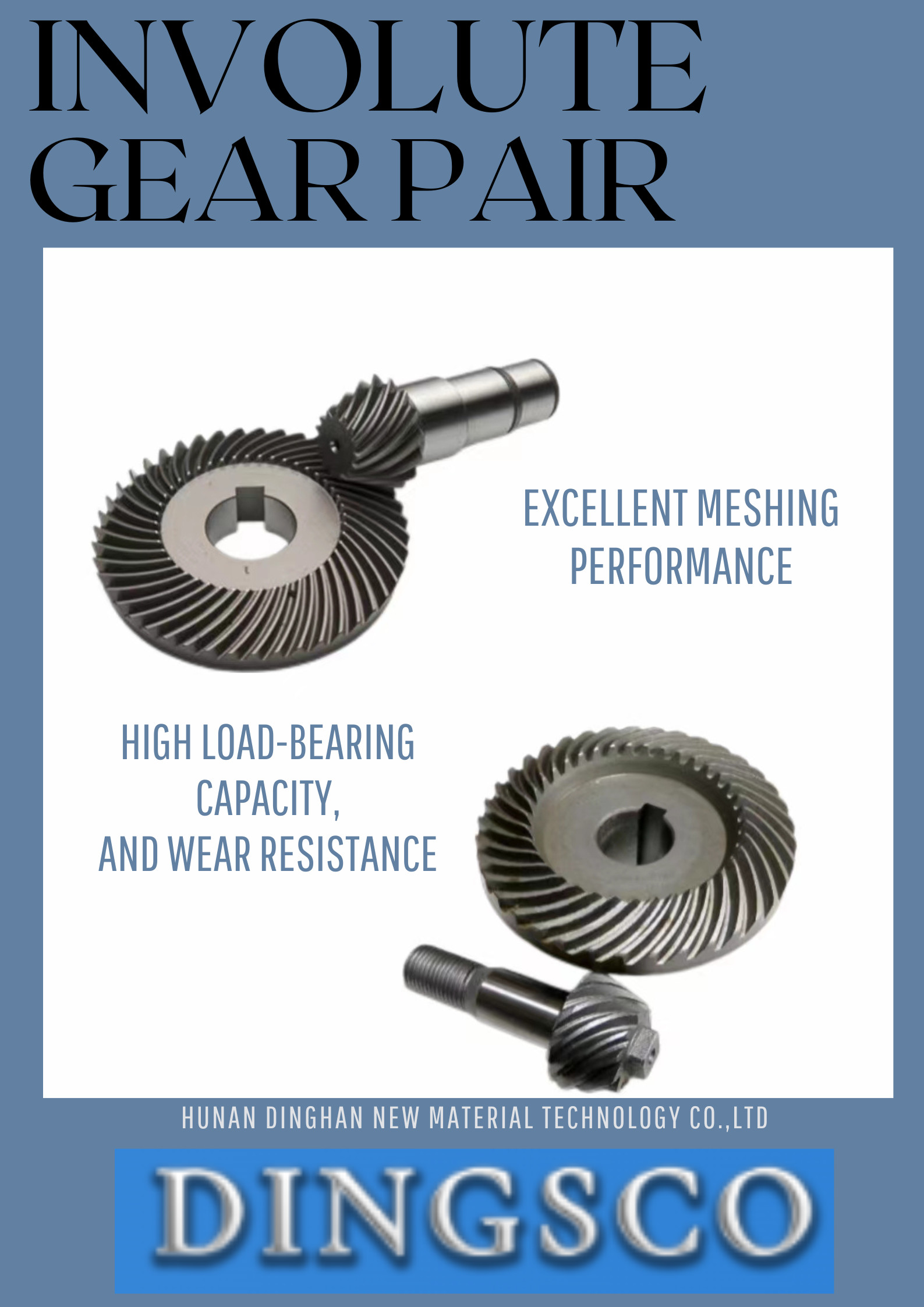 Involute Gear Pair Worm Wheel Bevel Gear For Automotive Auxiliary Drive Systems
