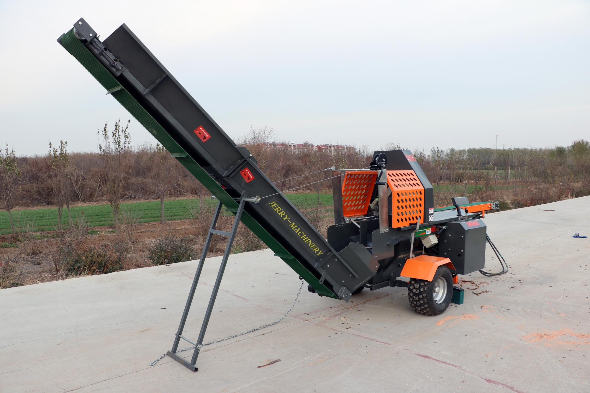 Speed Chainsaw Electric 15KW Wood Tree Splitter 6S Firewood Processor