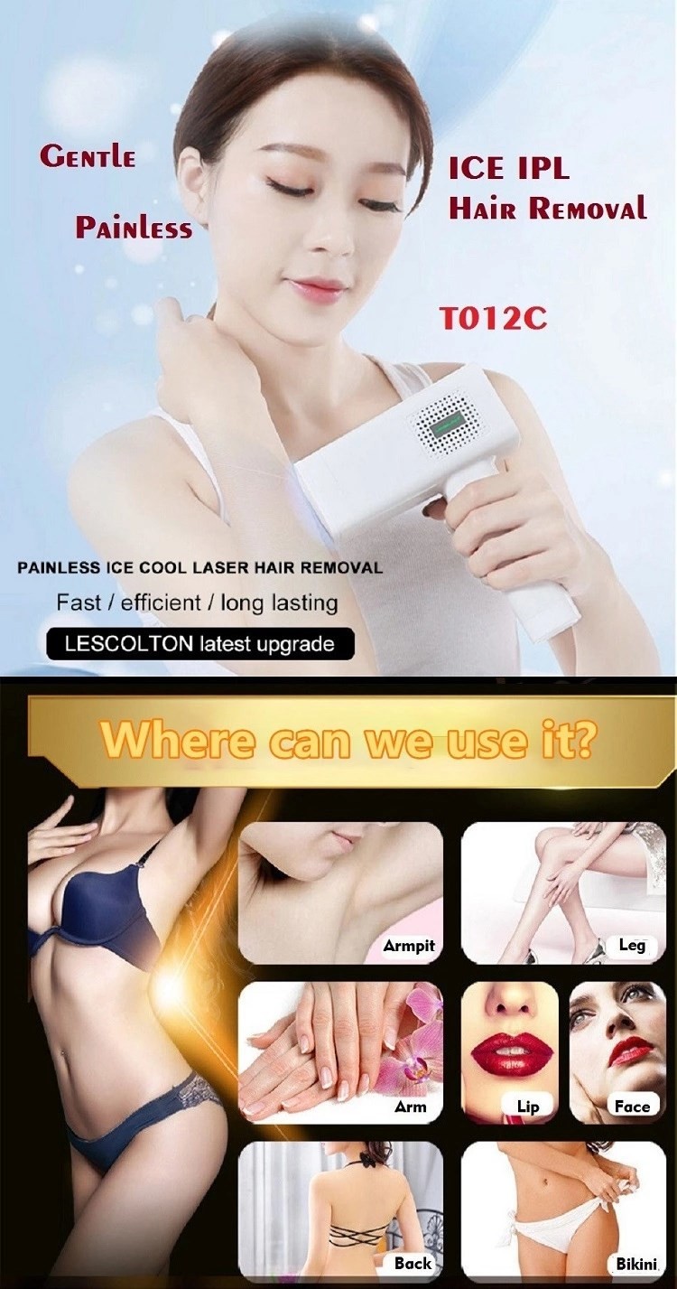 350000 Flashes 390g 4cm2 Air Cooling Laser Hair Removal