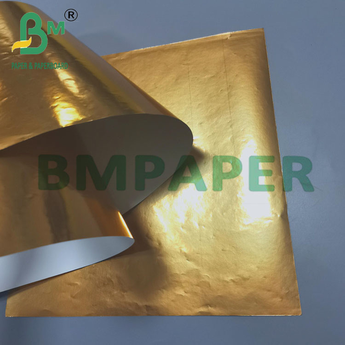 70gsm Golden Glossy Wet Strength Paper For Drink Label 70cm x 100cm