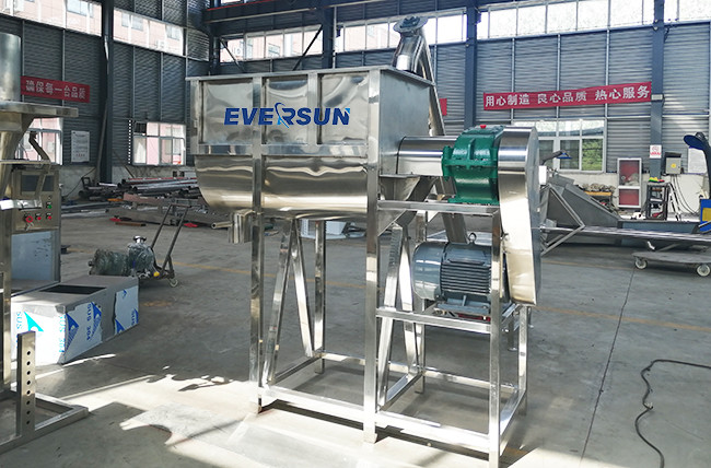 Stainless / Carbon Steel Horizontal Ribbon Mixer For Powder Mixing