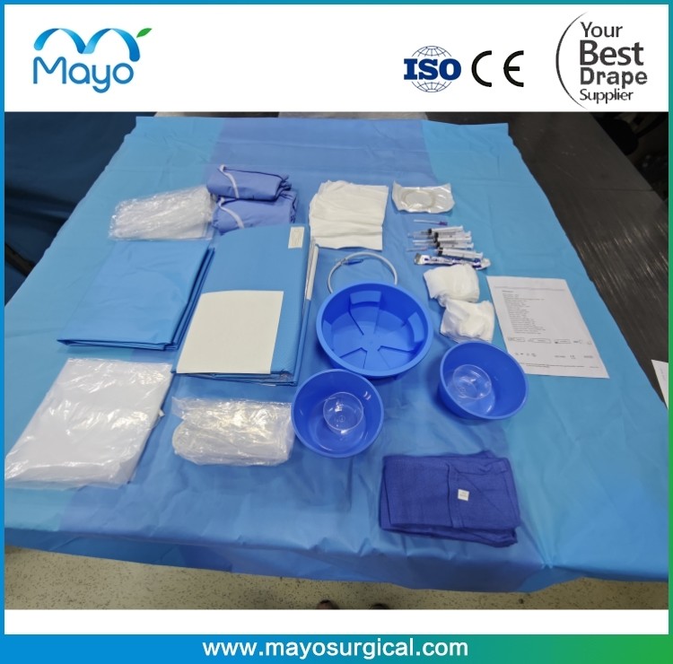 Disposable Sterile Single-Use Cath Angio Pack With All In One