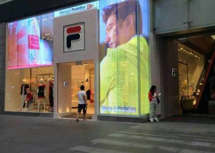 Commercial Center Transparent Glass LED Display Easy Transportation For Touring Shows
