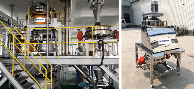 Corn Flour Circular Vibrating Screen Double Vibrating Motor Straight Row Sieve Machine