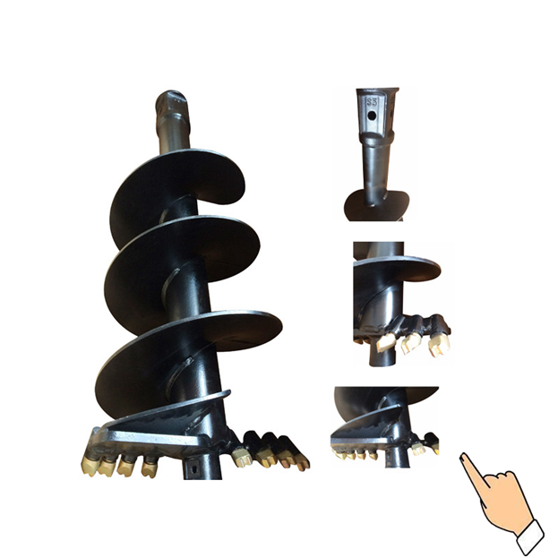 Excavator Hydraulic Earth Auger Hole Drilling With Two Piece Shaft Design KA6000