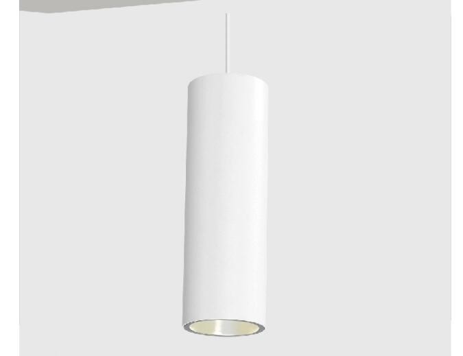 Surface Mounted LED Pendant Lights , COB Ceiling Light with 1500mm Hight White / Brush