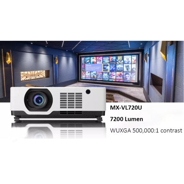 Long Life Time 7200lm Laser Projector 4K-Ready WUXGA Half-Million Contrast for Business Education