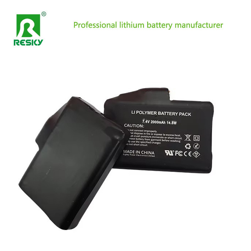 Gloves Heated Lithium Ion Battery 3.7V 3600mAh 1s2p 103450 Lipo Batteries