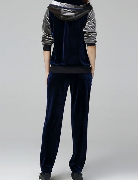 Fashion Street Style For Women Velour Tracksuit
