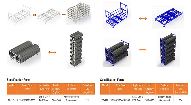 Customize Stackable Heavy Duty Double Stacking Pallet Rack Frame Rack for Goods Storage