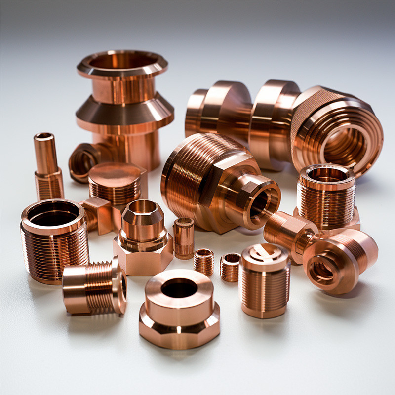 High Precision Copper Auto Parts , CNC Turning Machining Aerospace Components