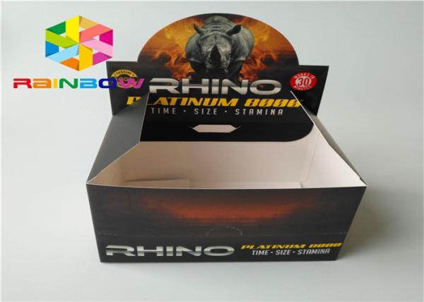 Recycled Paper Corrugated Retail Counter Display Box For Vapor Vape E- Liquid E-