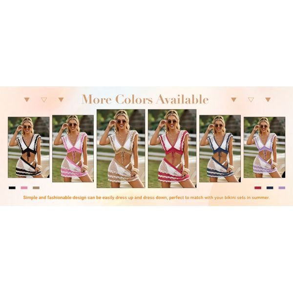 Bikini Halter Top Handmade Crochet Crop Top Fashion Accessories Swimsuit Bra Set Crochet Bikini Handmade Knitted Crochet Swimsuit Beach Overskirt