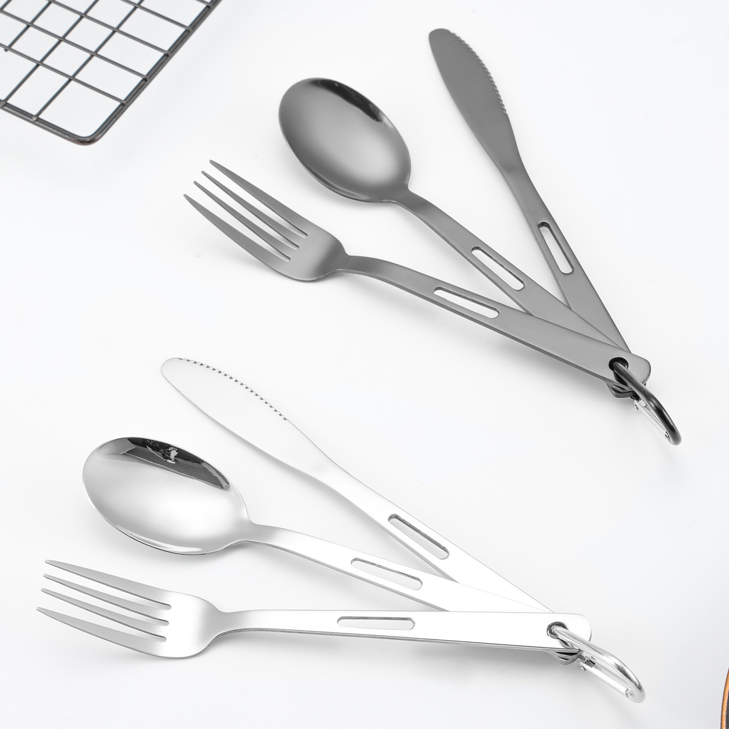 Lightweight And Durable Stainless Steel Cutlery Set For Outdoor Dining