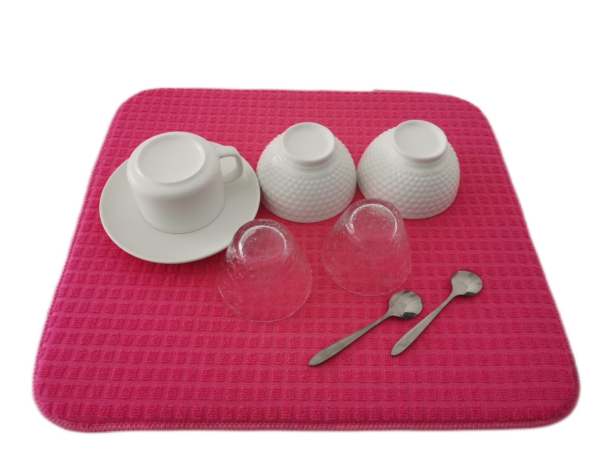 High Quality Custom Kitchen Counter Top Microfiber Dish Drying Drainer Boards Mat
