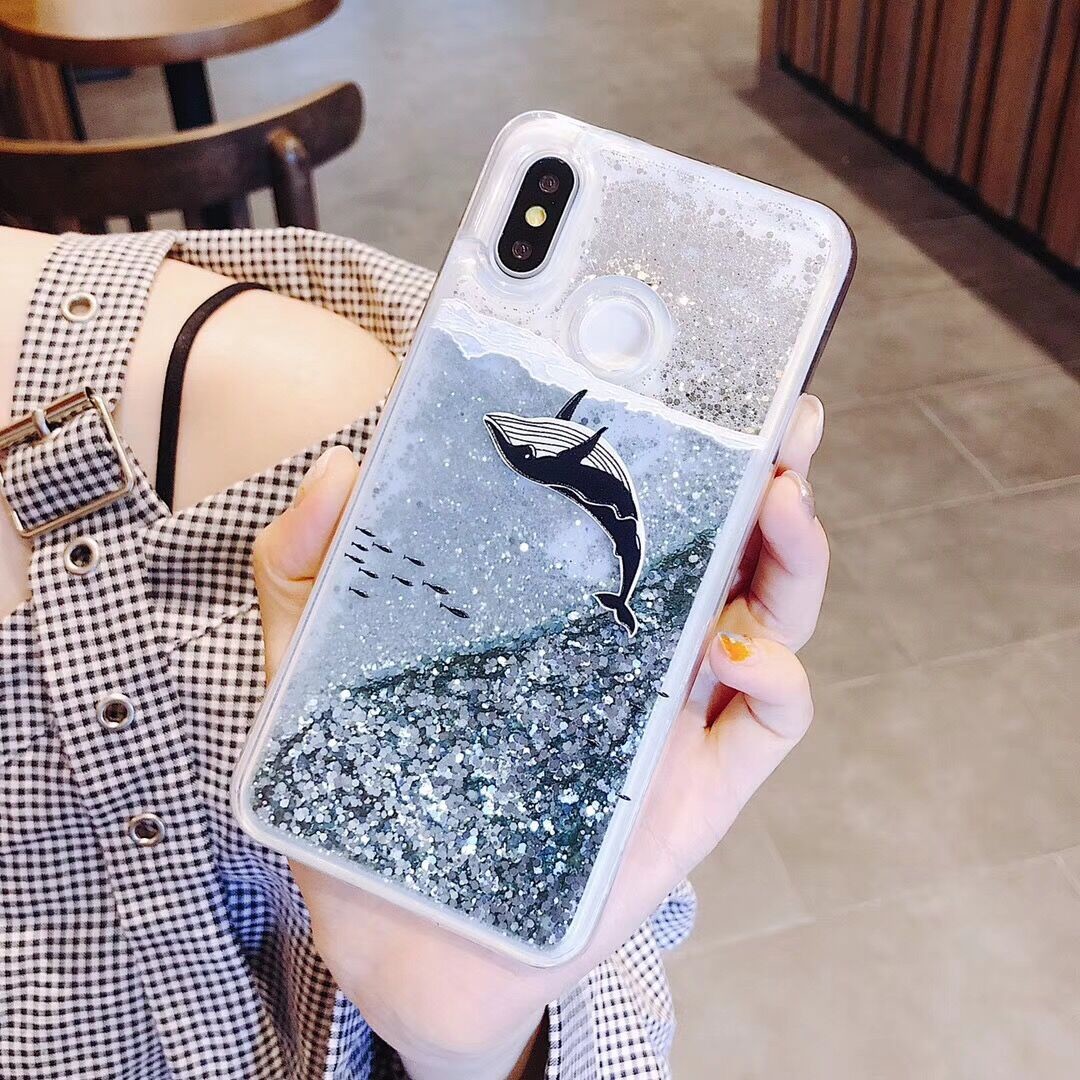 Anti Scratch Designer Cell Phone Cases Liquid Sand For Iphone 12