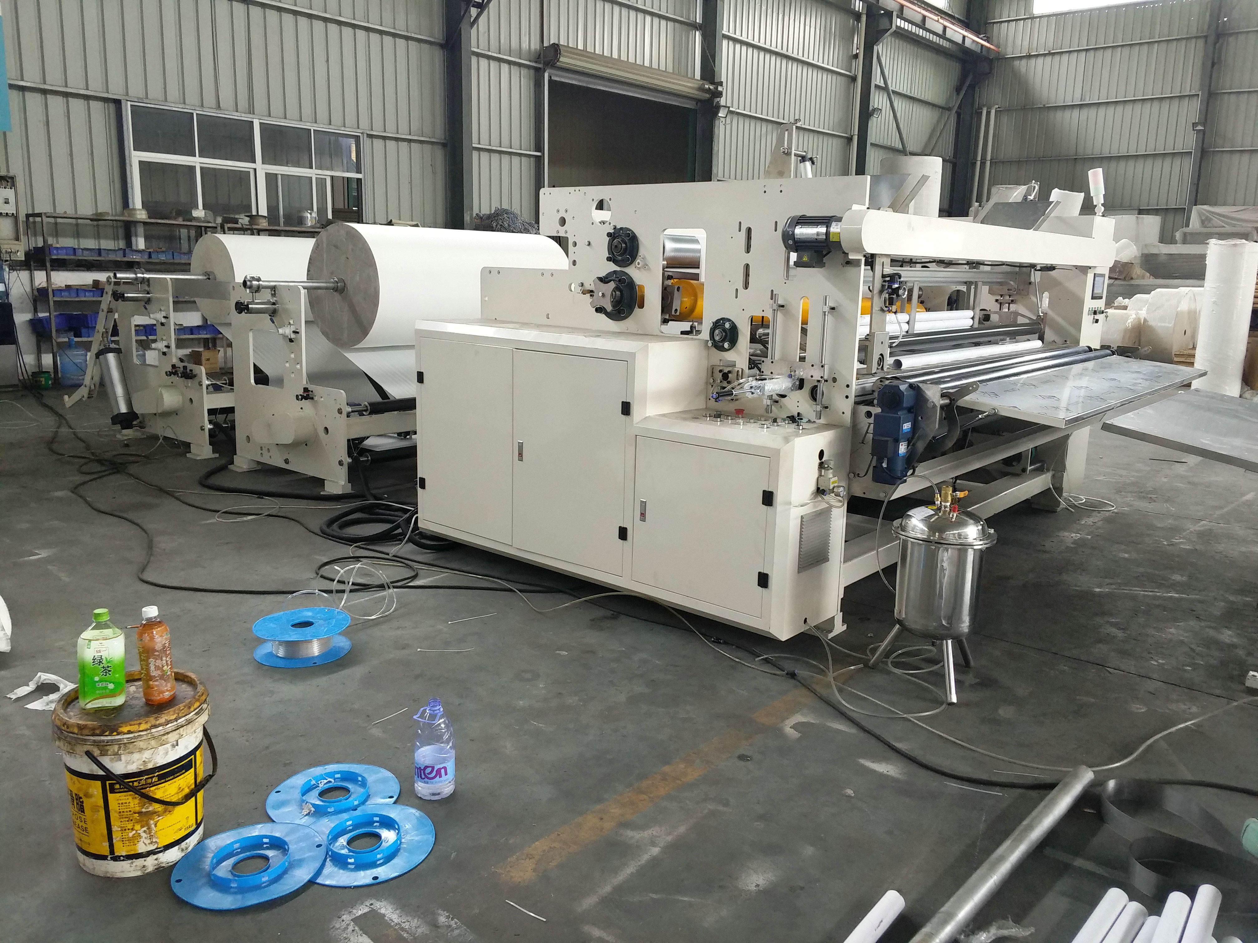 High Speed Automatic Tissue Paper Toilet Roll Making Machine 5-8bags/Minute
