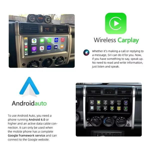 Android 13 Car Multimedia Player With GPS Navigation WiFi For Toyota FJ Cruiser