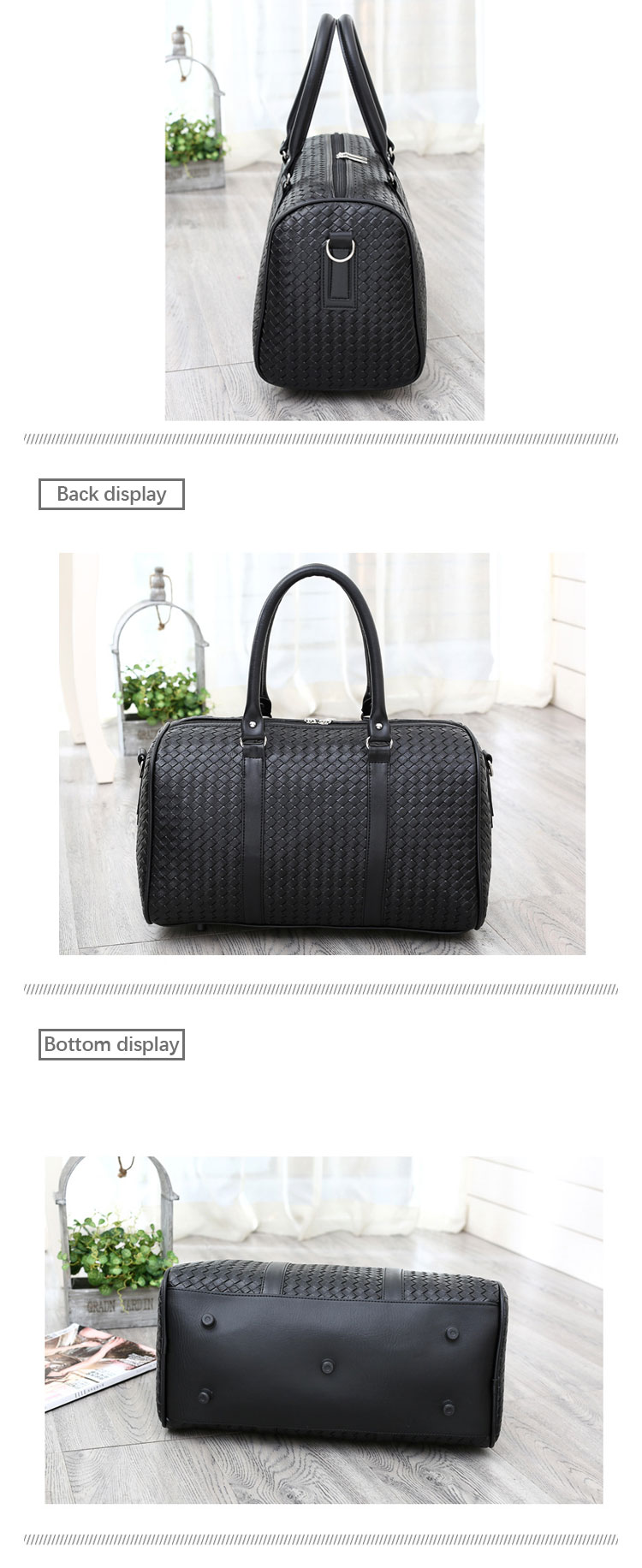 Luxury Tote Man Single Vegan Shoulder Hand Bag Business Sport Travel Bag