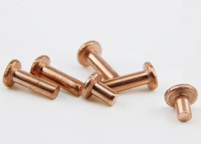Carbon Steel round head solid rivet 7/16 1/2 Customized brass finishing solid rivet