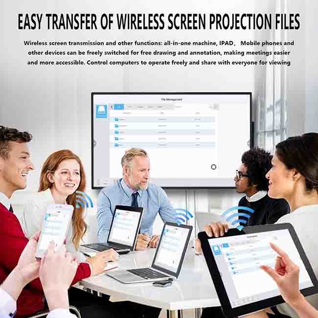 65 Inch Smart Board Smart Interactive Flat Panel UHD With Stylus
