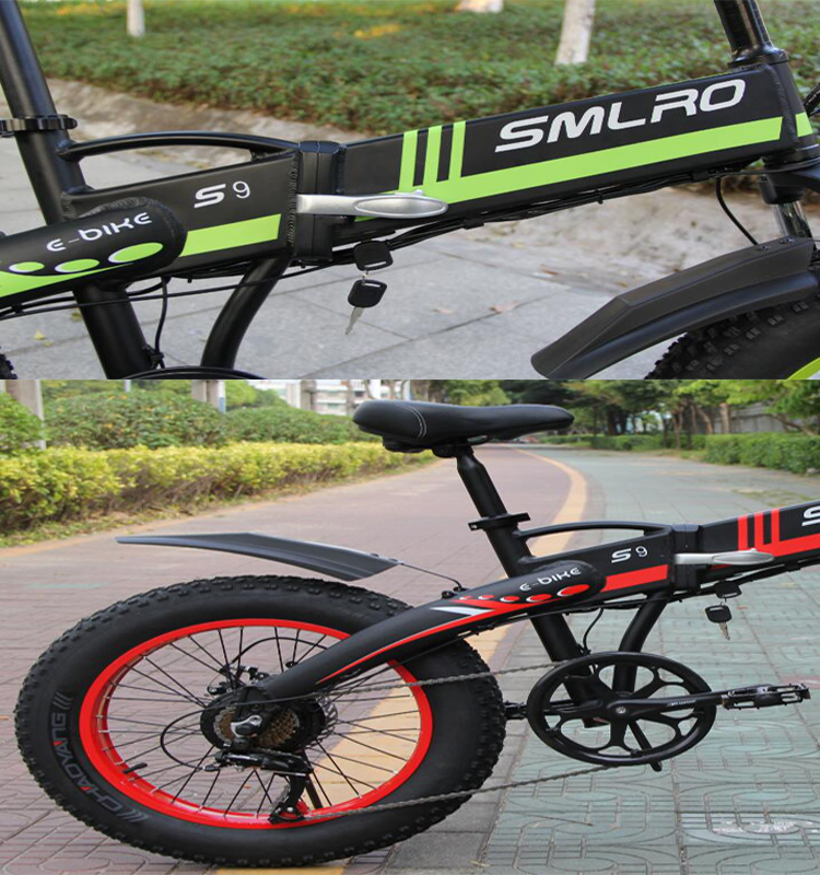 Smart Folding Pedal Assist Electric Bike USB Charging Port Long Service Life
