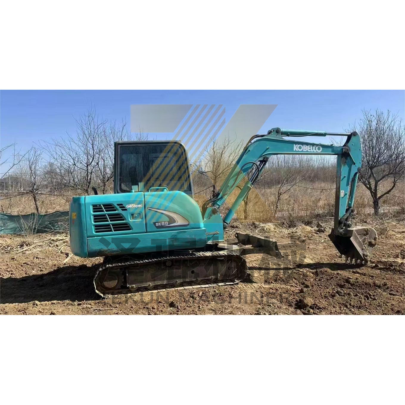 6 Ton Used Kobelco SK60-3/5/8/10 Mini Excavator with Yanmar Engine in Good Condition