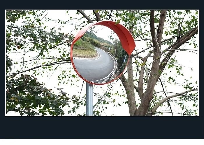 Wide Angle Convex Mirror 45cm Weather Proof Convex Traffic Mirror