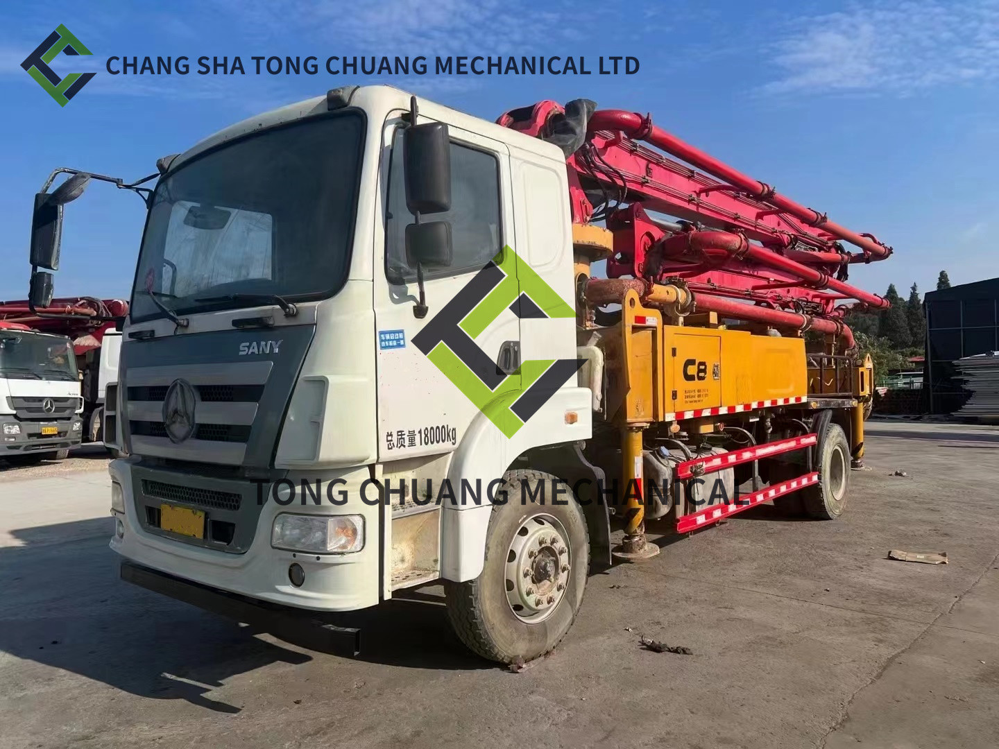 2017 Sany Heavy Industry SYM5180THBES 30C-8 Used Concrete Pump Truck 30 Meter