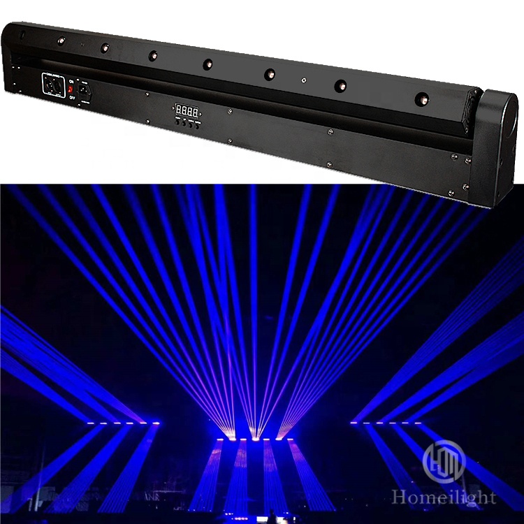 8 Eye RGB Laser Stage Light 60W For Disco DJ Show Channel 13/16CH