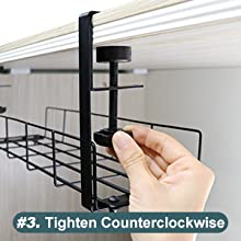 Under Desk Cable Management Tray Organize Wires with Power Coated Carbon Steel Design