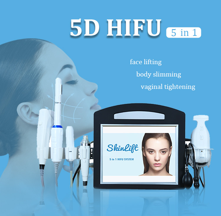 5 In 1 Smas Face And Neck Lift HIFU High Intensity Focused Ultrasound Machine