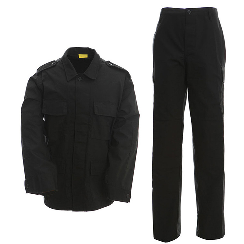 Camouflage Suit for Training 65% Polyester 35% Cotton Material Breathable and Durable